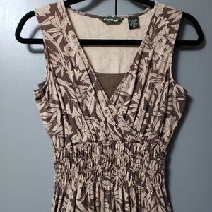 LAST CALL!! Eddie Bauer Petite Shirred Waist Floral Tank Dress & Cami